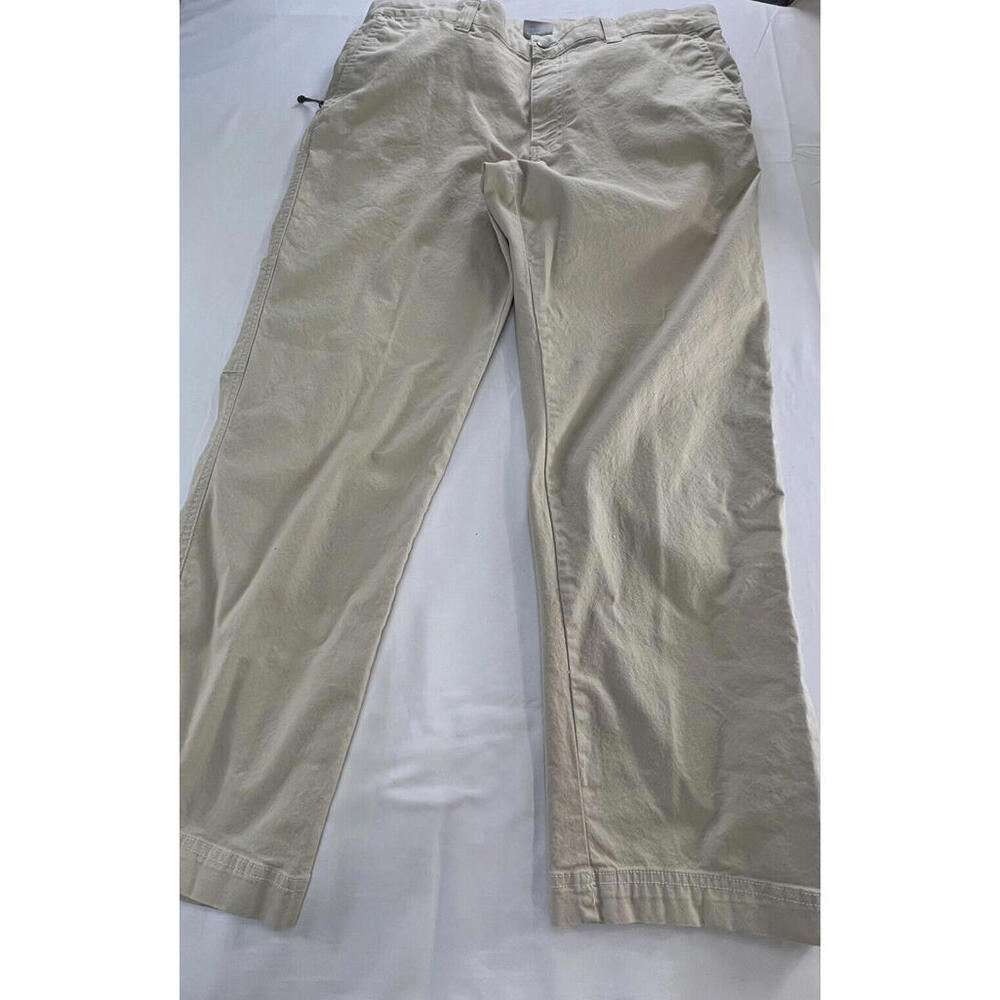 Columbia Mens Flat Front 6 Pocket Khaki Pants W 38x30